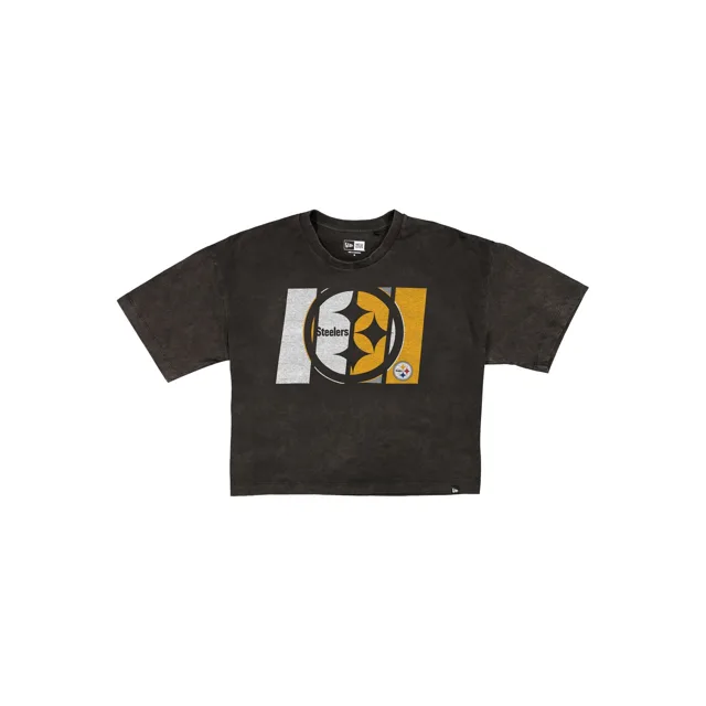 Pittsburgh Steelers T-shirt court noir Sport Night pour femme