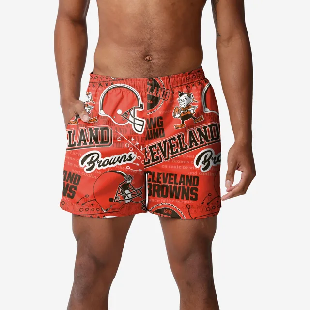 Maillot de bain Cleveland Browns Logo Rush