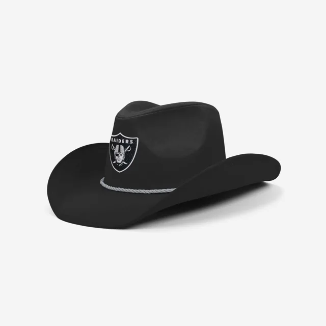 Las Vegas Raiders Chapeau de cowboy avec logo en strass noir