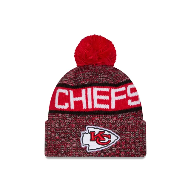Kansas City Chiefs Bonnet en tricot à pompon tricolore