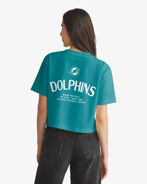 Miami Dolphins HADRIAN '47 FOUNDATION CROP TEE FEMME