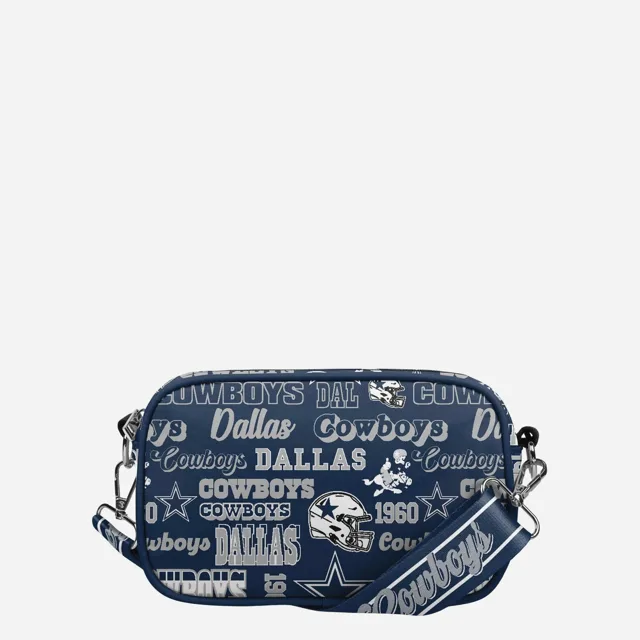Dallas Cowboys Répéter Sac à bandoulière en nylon imprimé rétro