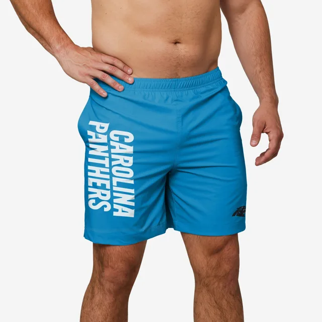 Carolina Panthers Maillot de bain traditionnel avec mot-symbole solide