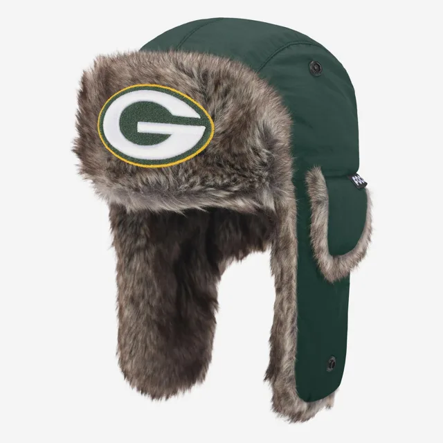 Green Bay Packers Chapeau de trappeur en fausse fourrure
