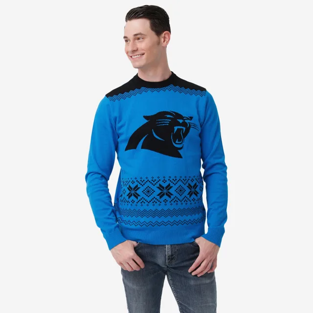 Carolina Panthers Pull de Noël avec grand logo