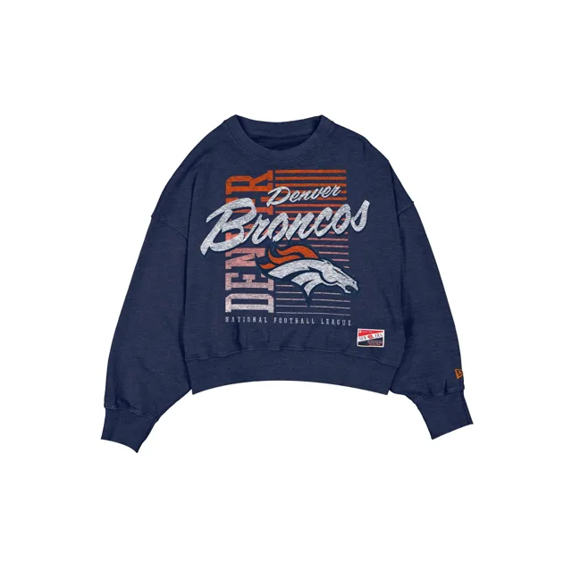 Denver Broncos Throwback Col rond délavé pour femme
