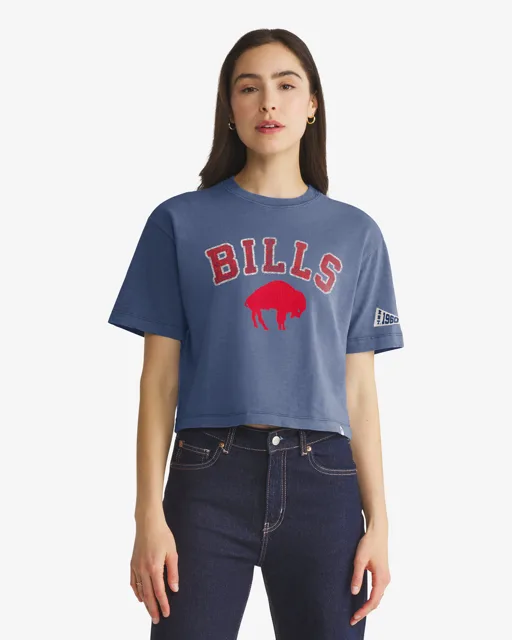 Buffalo Bills HISTORIQUE ELMORE BIEN PORTÉ '47 HEAVY SLUB TEE FEMME