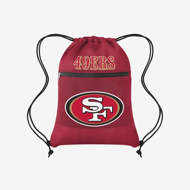 San Francisco 49ers Sac à dos avec cordon de serrage et poche en filet