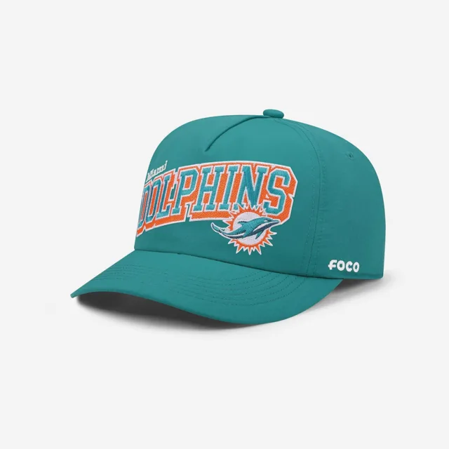 Miami Dolphins Casquette RF Poly Marquee ondulée