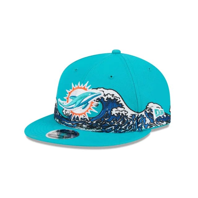 Miami Dolphins Tidal Flow Retro Crown 9FIFTY Chapeau réglable