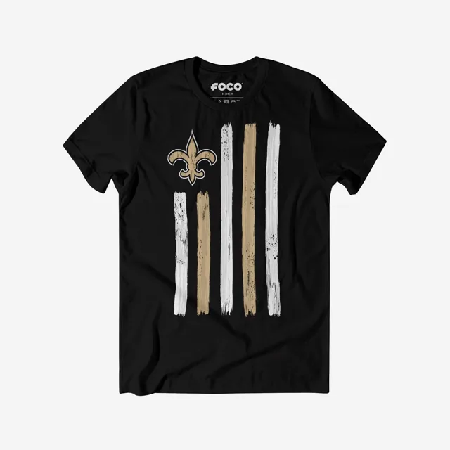 New Orleans Saints T-shirt drapeau coup de pinceau