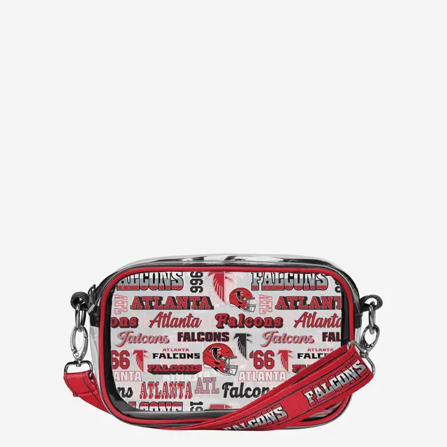 Atlanta Falcons Répéter Sac à bandoulière transparent à imprimé rétro