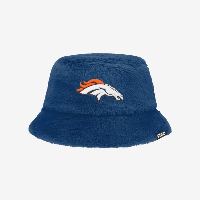 Denver Broncos Chapeau bob réversible en fausse fourrure