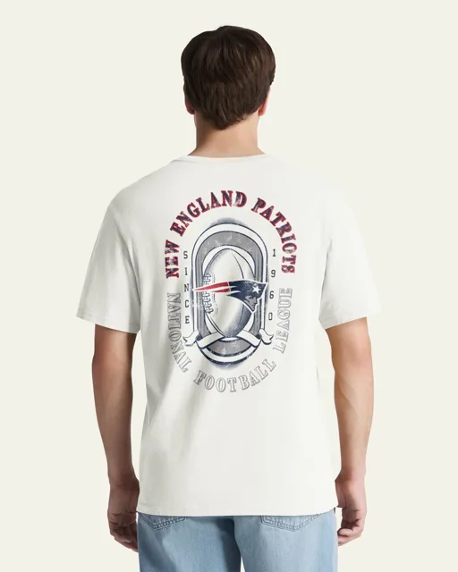 New England Patriots OVAL SPORT BACKER '47 T-SHIRT QUOTIDIEN