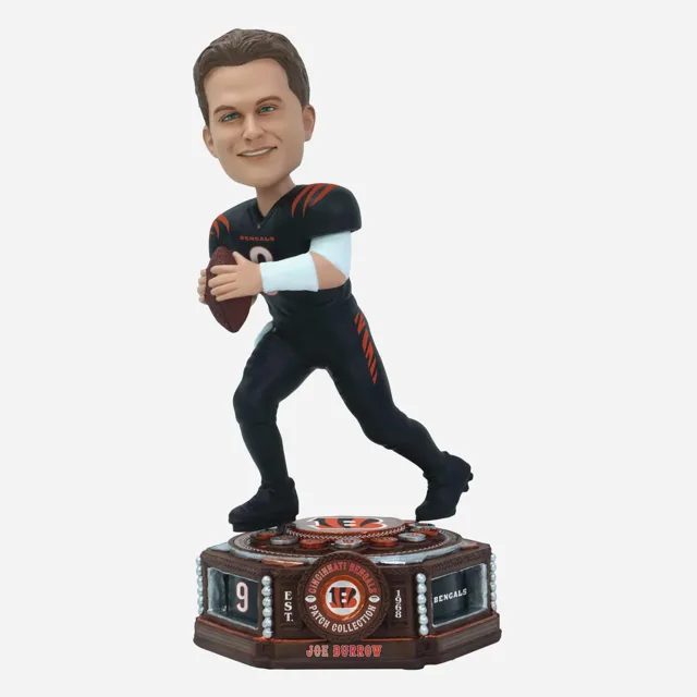 Joe Burrow Cincinnati Bengals Patch Collection Bobblehead