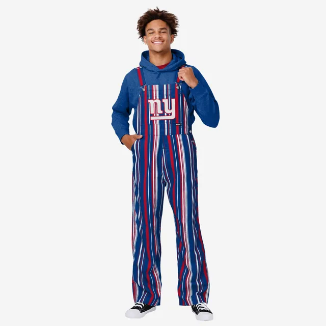 New York Giants Salopette à bretelles Hyper Stripe pour hommes