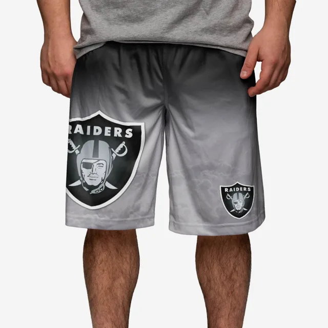 Las Vegas Raiders Short d'entraînement dégradé à gros logo
