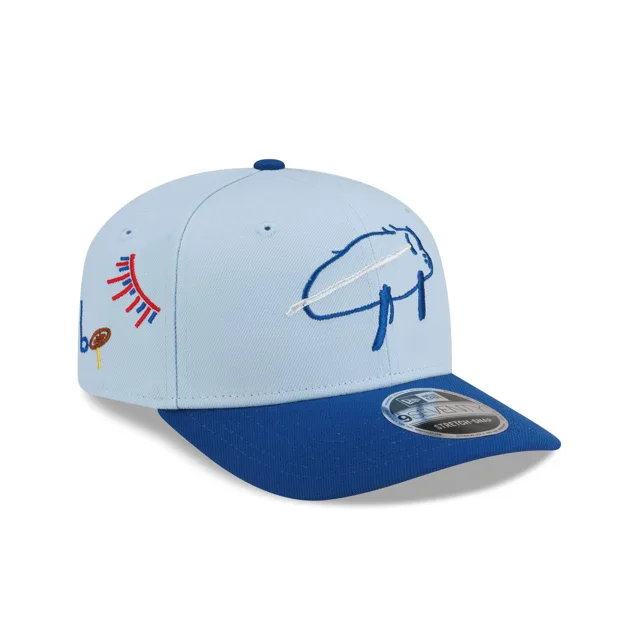 Buffalo Bills Billustration par Grace 9SEVENTY Chapeau extensible à bouton-pression