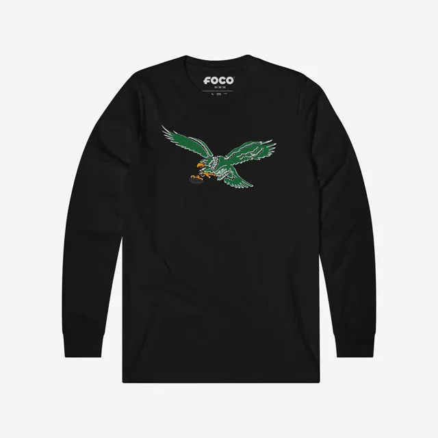 Philadelphia Eagles 1987 T-shirt à manches longues avec logo rétro