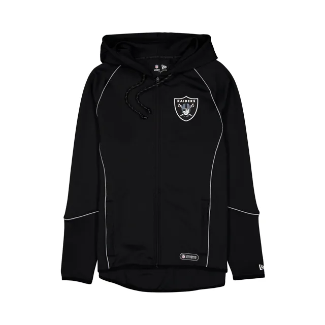 Las Vegas Raiders Sweat à capuche combiné entièrement zippé accentué