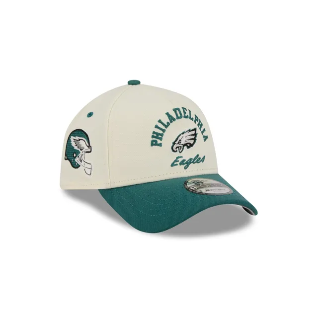 Philadelphia Eagles Casquette Snapback 9FORTY A-Frame arquée blanc chromé