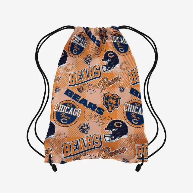 Chicago Bears Sac à dos à cordon imprimé à répétition thématique