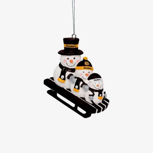 Pittsburgh Steelers Ornement de bonhommes de neige en traîneau