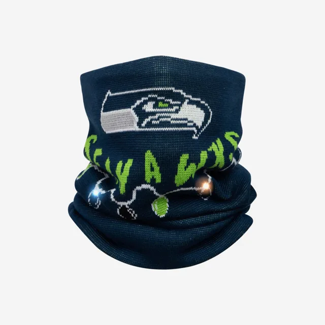 Seattle Seahawks Écharpe guêtre en tricot lumineuse
