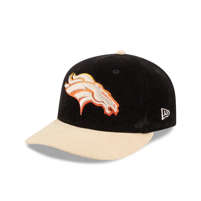 Denver Broncos Chapeau ajusté 59FIFTY à profil bas en velours d'automne