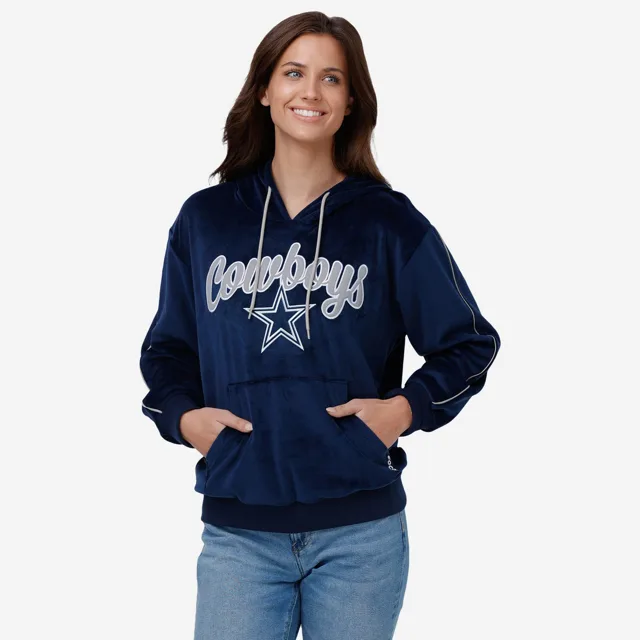 Dallas Cowboys Sweat à capuche en velours pour femme