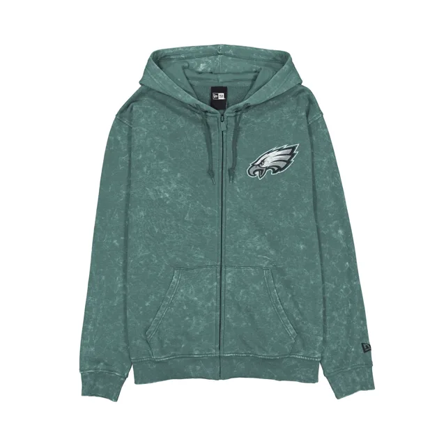 Philadelphia Eagles Sweat à capuche entièrement zippé délavé