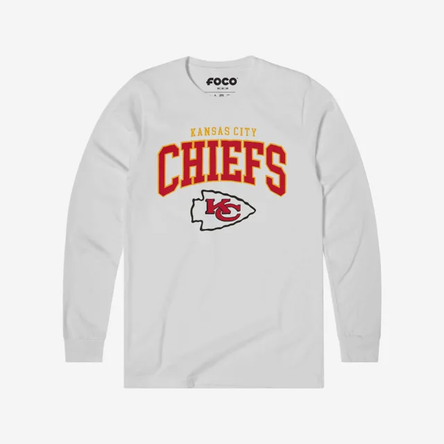 Kansas City Chiefs T-shirt à manches longues avec logo classique