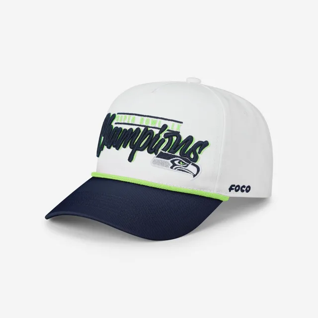 Seattle Seahawks Super Bowl LX Champions Monty Script Marquee RF Casquette