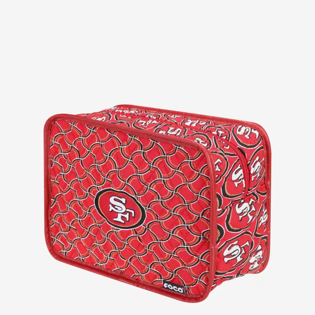 Trousse à maquillage imprimée matelassée San Francisco 49ers
