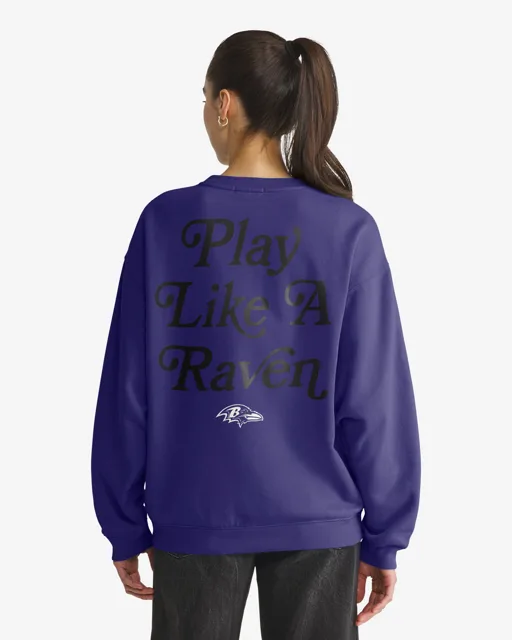 Baltimore Ravens SHOUT IT OUT '47 OVERSIZED CREW FEMME