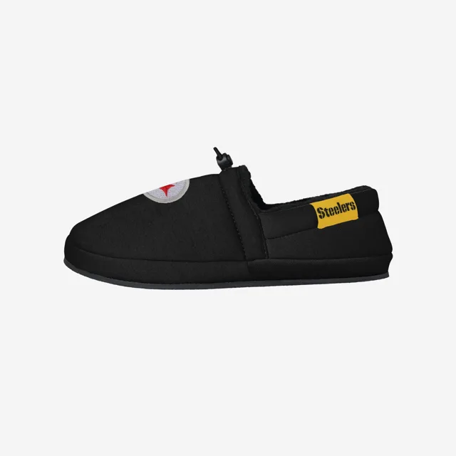 Pittsburgh Steelers Pantoufles de mocassins athlétiques à grand logo