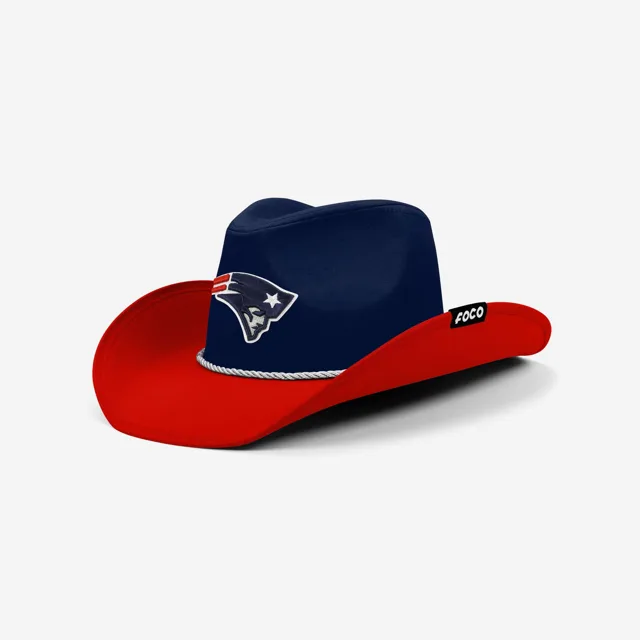 New England Patriots Chapeau de cowboy bicolore