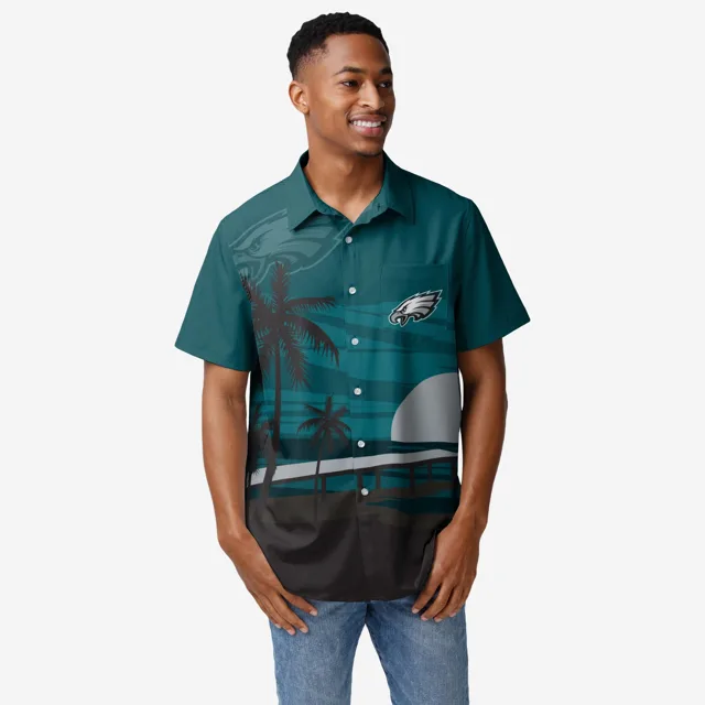 Philadelphia Eagles Chemise boutonnée coucher de soleil tropical