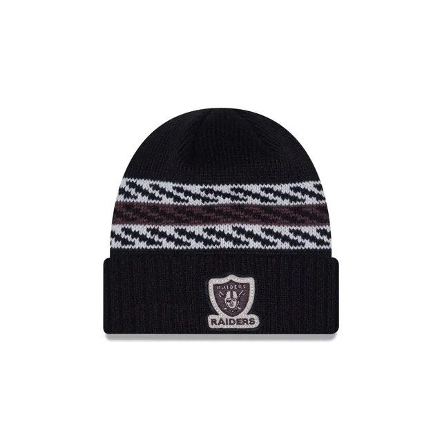 Las Vegas Raiders Bonnet en tricot à revers matelassé