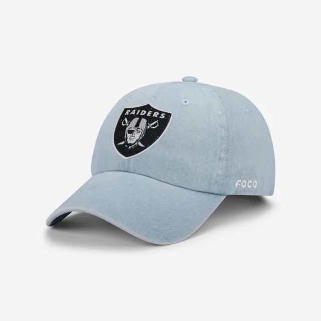 Las Vegas Raiders Casquette décontractée en denim avec logo strass