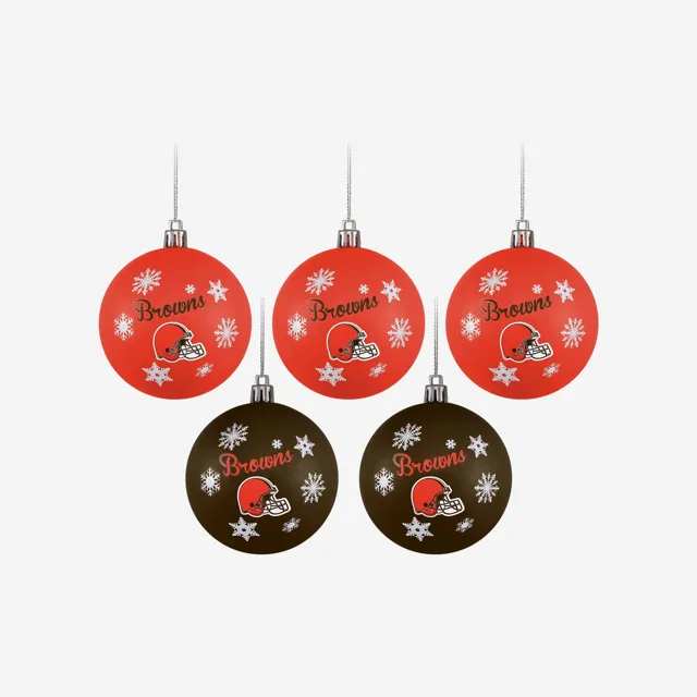 Cleveland Browns Lot de 5 boules incassables