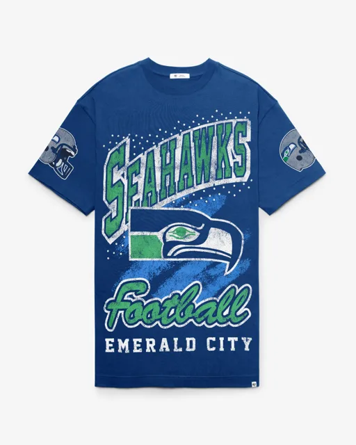 Seattle Seahawks ROBE T-SHIRT HISTORIQUE GEMSTONE SWASH '47 FEMME