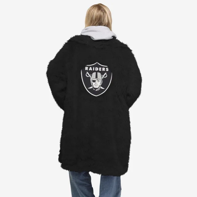 Las Vegas Raiders Veste longue en fausse fourrure