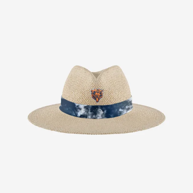 Chicago Bears Chapeau de Paille avec Ruban Tie-Dye pour Femme