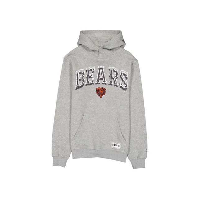 Chicago Bears Sweat à capuche universitaire gris chiné