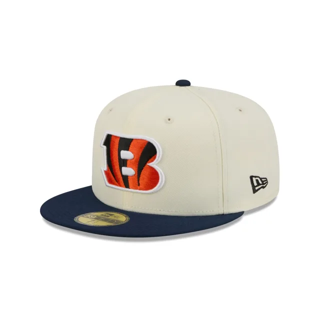 Cincinnati Bengals Casquette ajustée Basic 59FIFTY Chrome Blanc