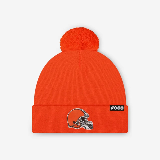 Bonnet à pompon avec logo principal Cleveland Browns Basic