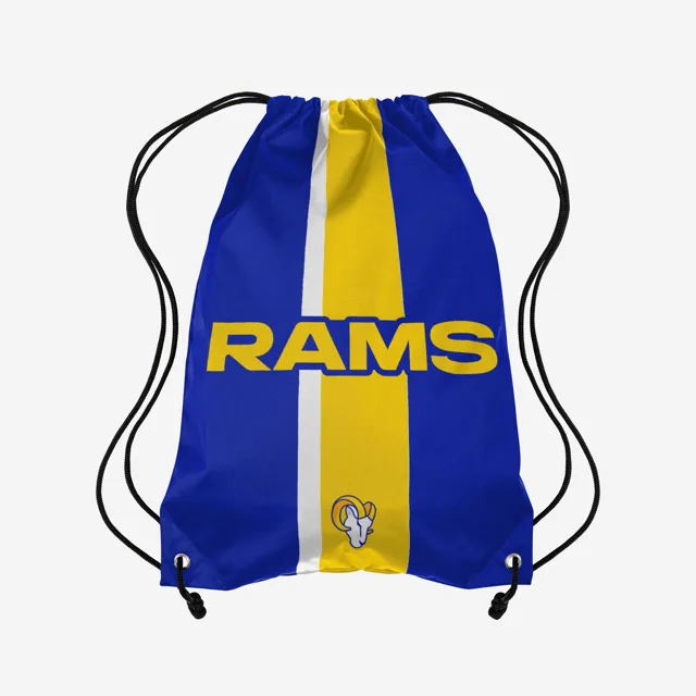 Los Angeles Rams Sac à dos avec cordon de serrage Team Stripe Wordmark