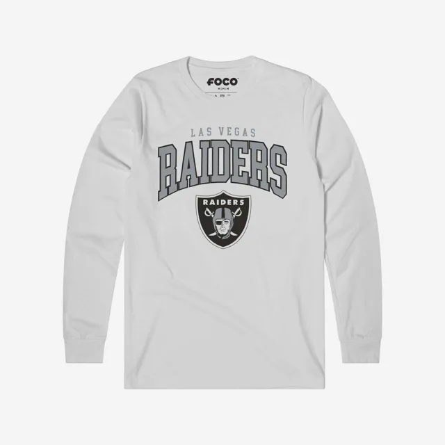 Las Vegas Raiders T-shirt à manches longues avec logo classique