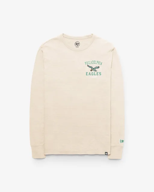Philadelphia Eagles EGREMONT HISTORIQUE BIEN USÉ '47 HEAVY SLUB T-SHIRT À MANCHES LONGUES